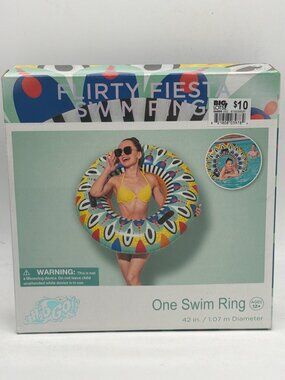 Flirty Fiesta Swim Ring 42-Inch Diameter Inflatable Pool Float For Ages 12+ By B